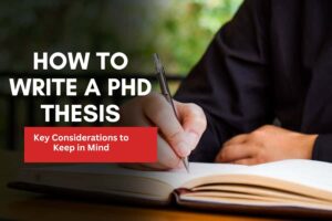 How to Write a PhD Thesis